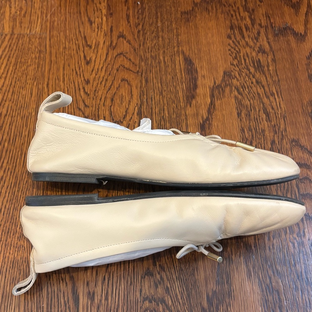 Alohas Rosalind Cream Leather Ballet Flats - Picture 4 of 8